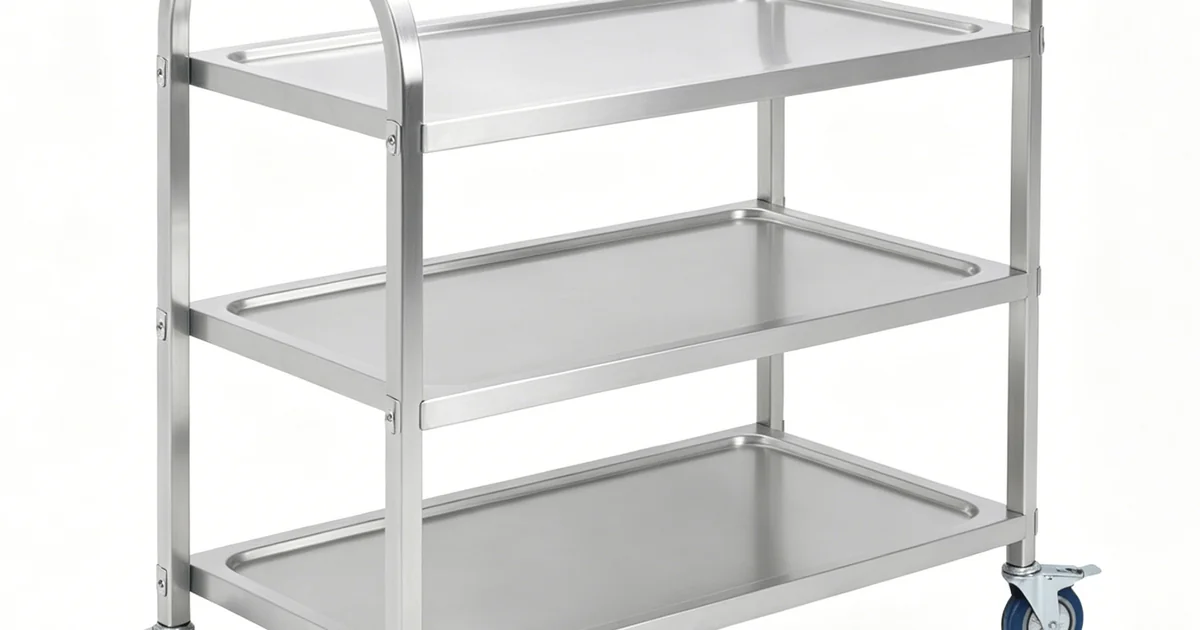 2-Tier & 3-Tier Stainless Steel Kitchen Trolley