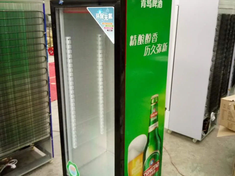 Custom branded cooler for a beer brand