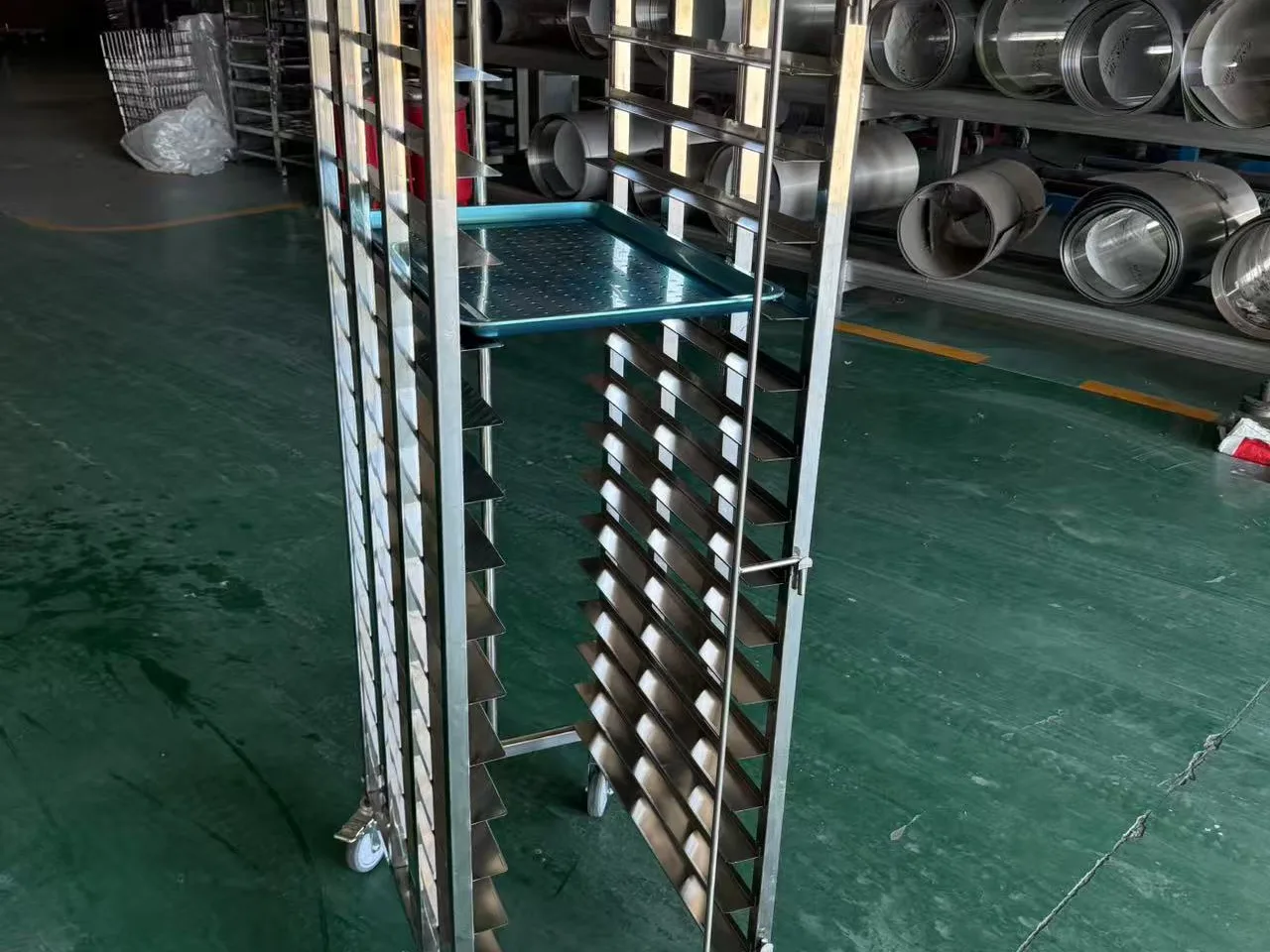 15-tier stainless steel bun pan rack 4