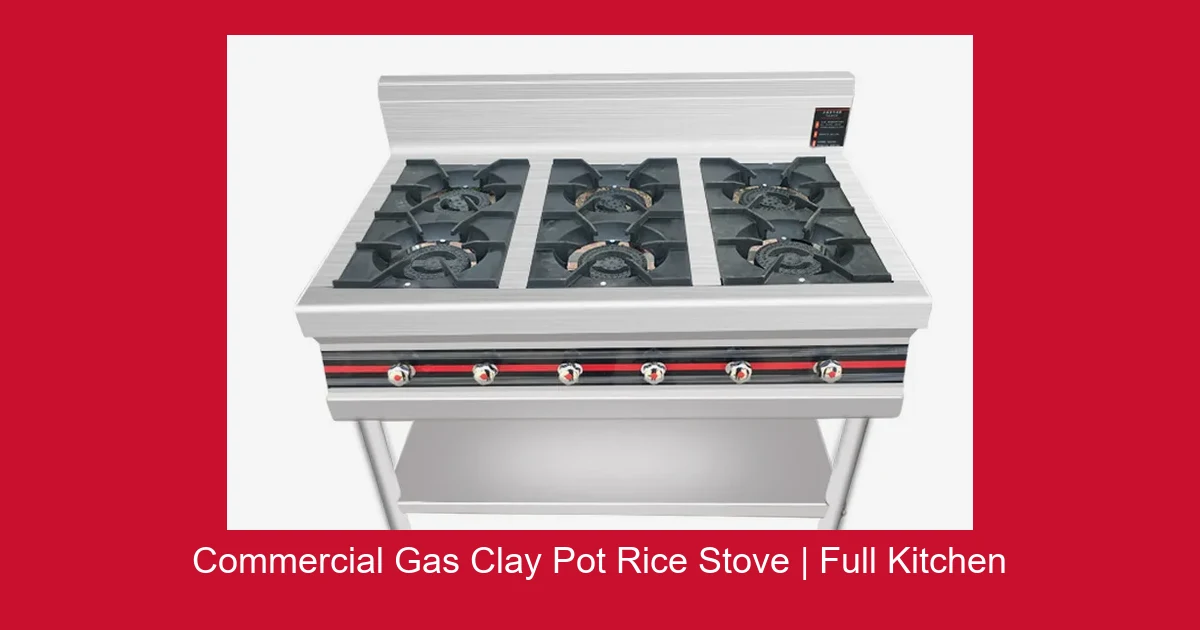 Commercial Clay Pot Rice Gas Stove