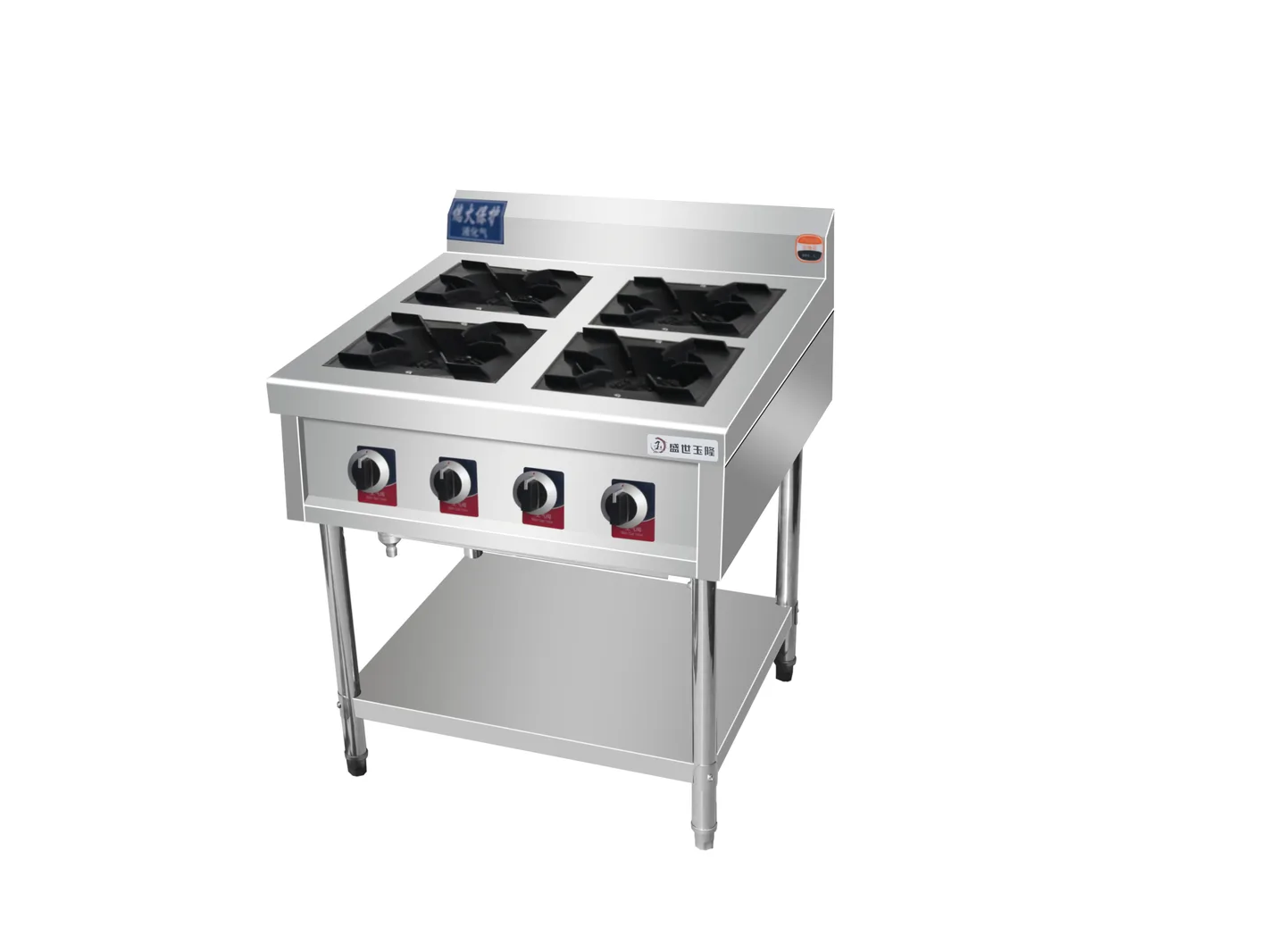 4-Burner model with undershelf storage