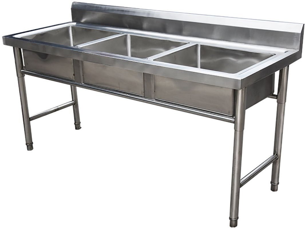 Triple bowl sink alternative
