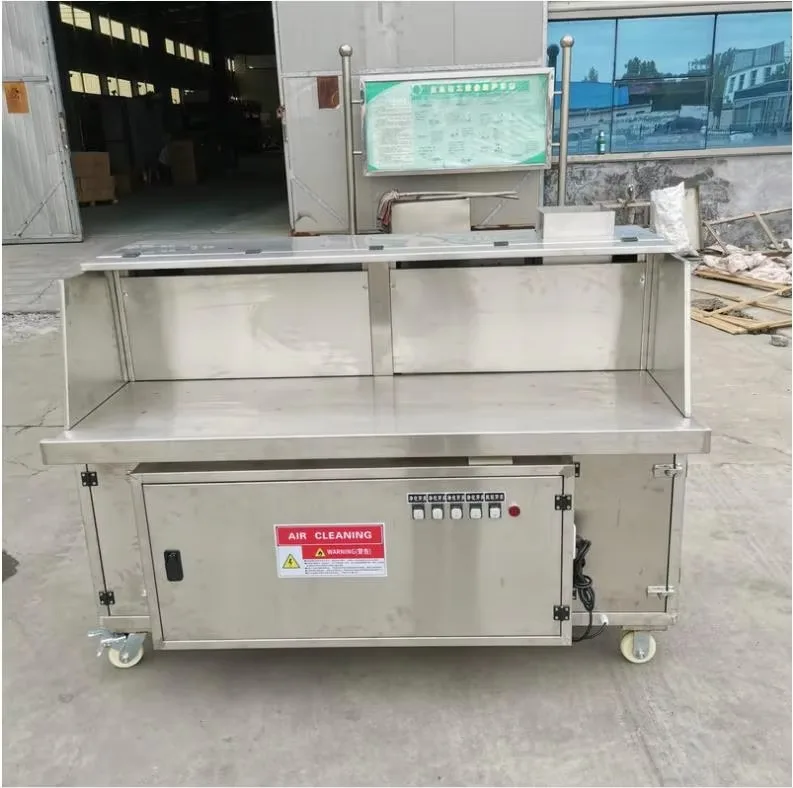 Smokeless purification system in use