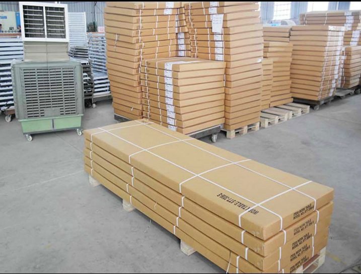 Knock-down carton packed stainless steel shelving