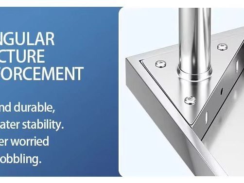 Polished stainless steel surface