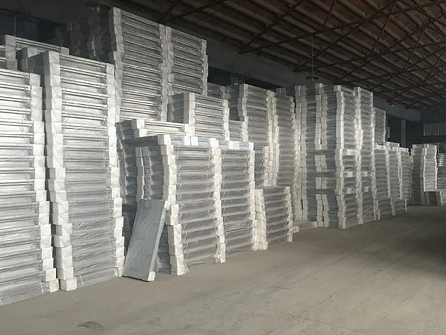 Full Kitchen warehouse stocked with stainless steel commercial kitchen equipment ready for custom projects