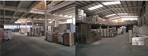 Finished stainless steel kitchen equipment storage