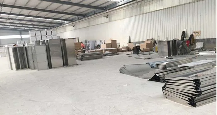 Stainless steel kitchen equipment production inspection