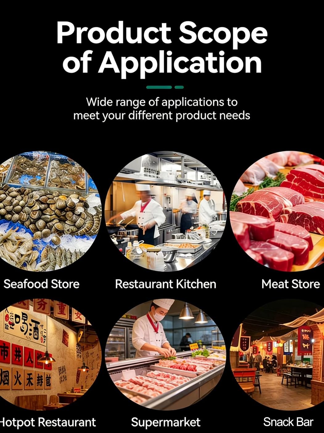 Full Kitchen commercial freezer in a restaurant kitchen application