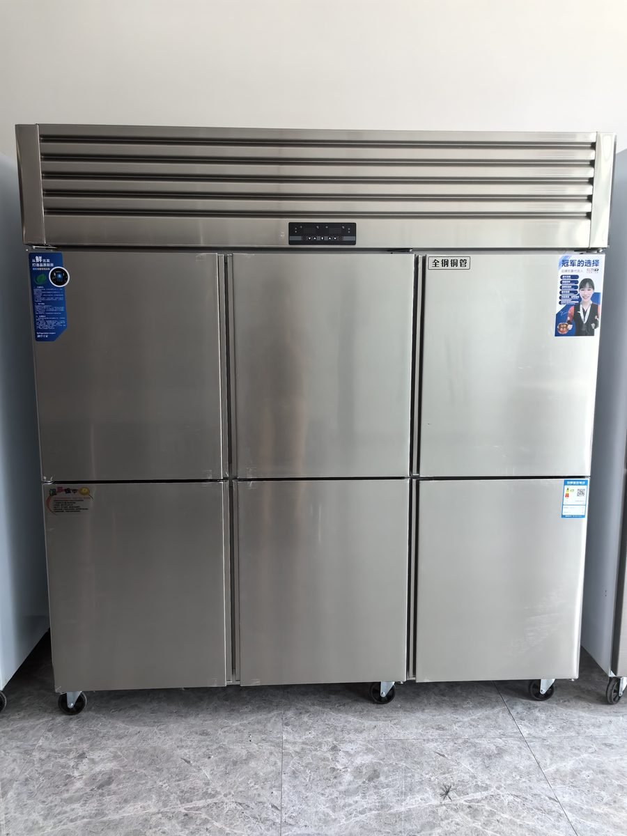 Full Kitchen 6-door commercial freezer dimension drawing