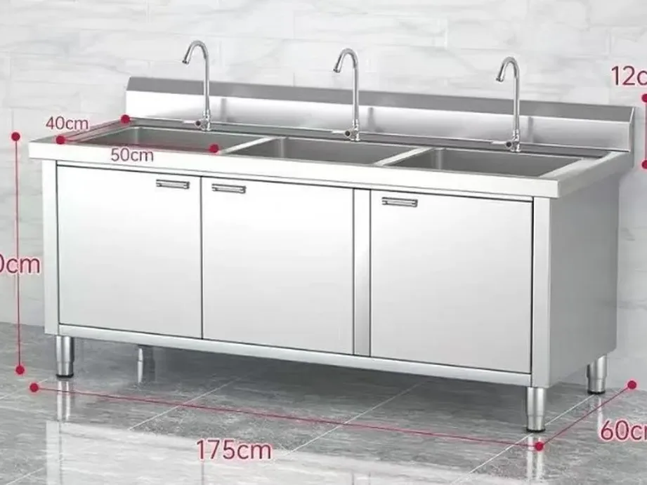 Sink bench dimension diagram