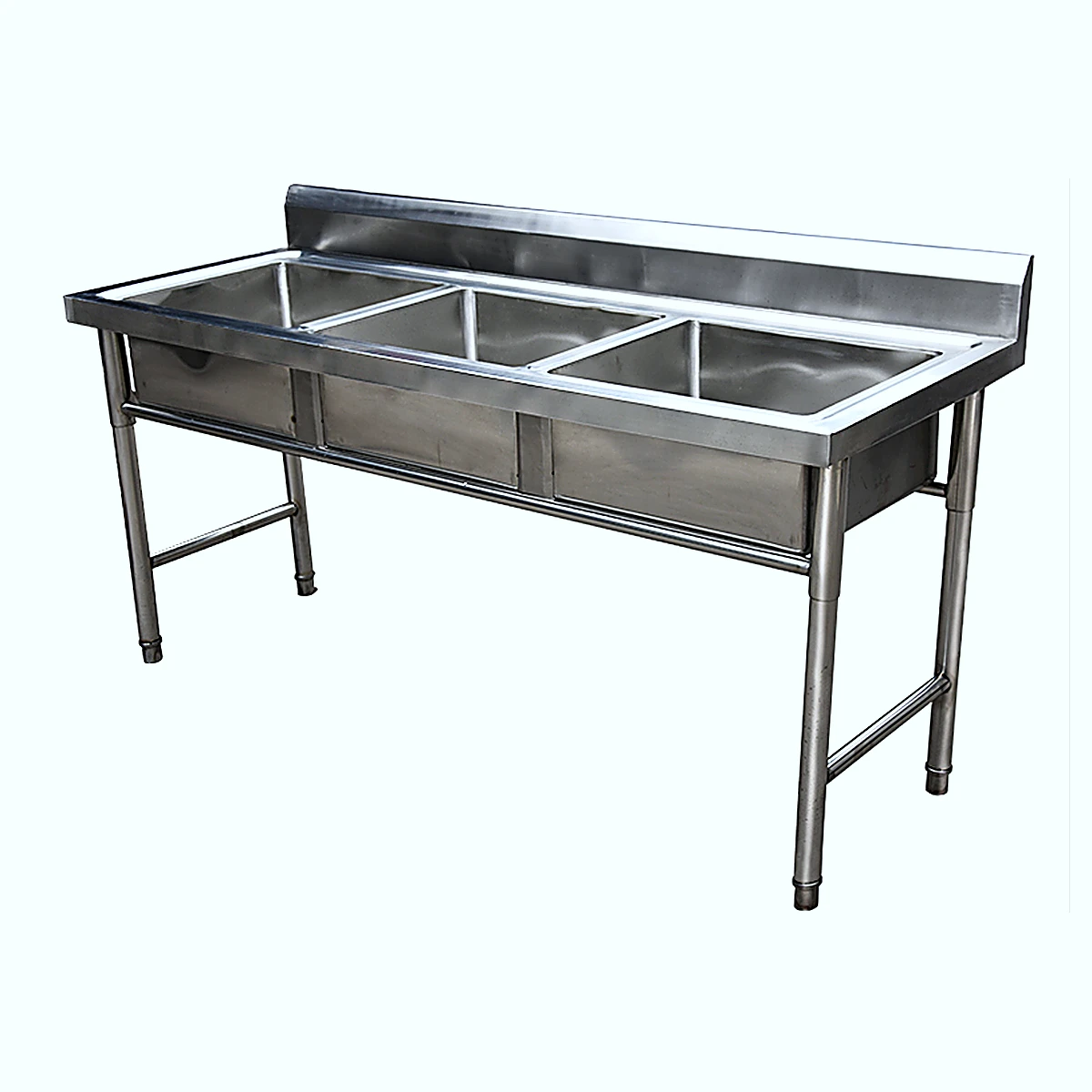 Triple Bowl Stainless Steel Sink