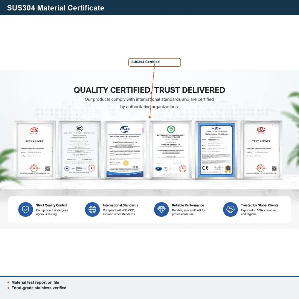SUS304 stainless steel material certificate