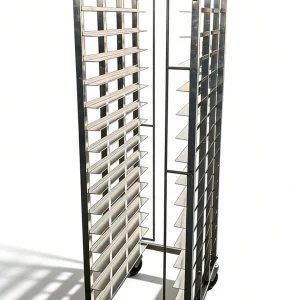 15-Tier Stainless Steel Bakery Tray Rack
