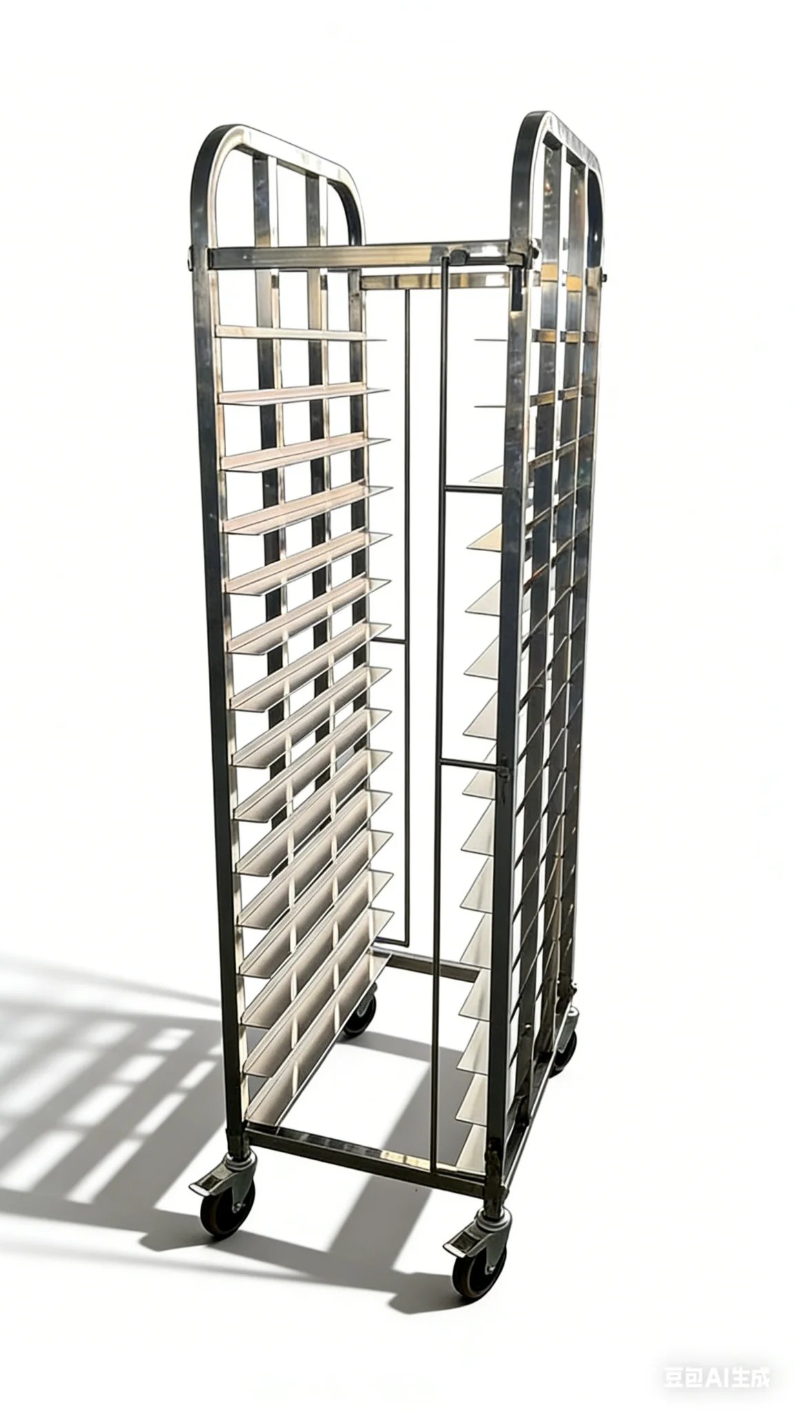 15-Tier Stainless Steel Bakery Tray Rack