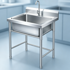 Heavy Duty Commercial Stainless Steel Single Sink Table For Restaurant Hotel Catering Kitchen